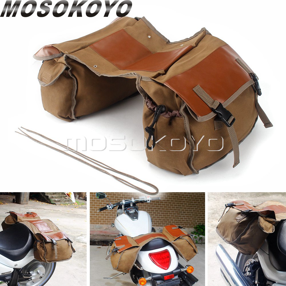 Motorcycle Gear Backpack - Motocykl sakwa torba na bagaż płótno