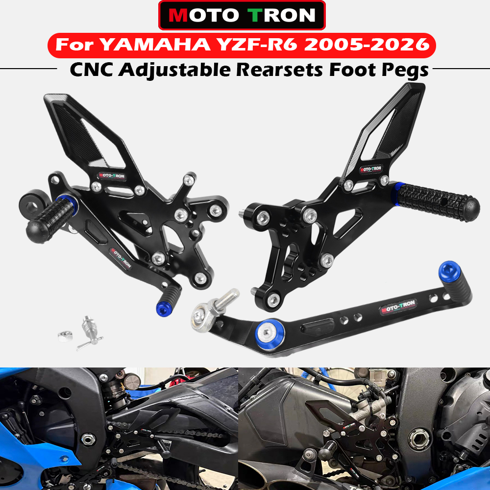 Motorcycle Gear Lever Extender - Motocyklowe regulowane podnóżki tylne CNC, zestaw