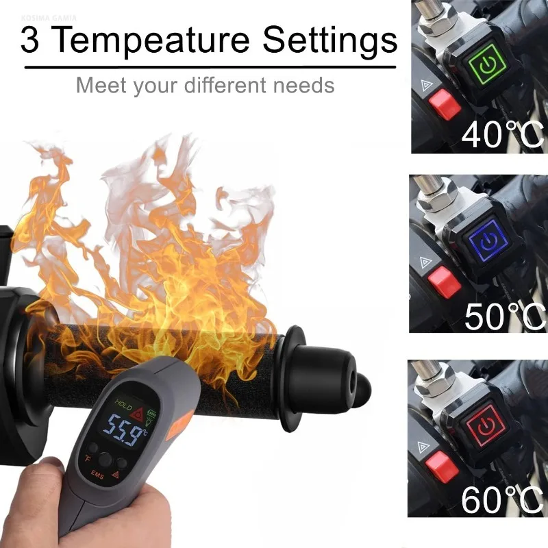 Podgrzewane manetki do motocyk – Handlebar Grip Heated recenzja i cena
