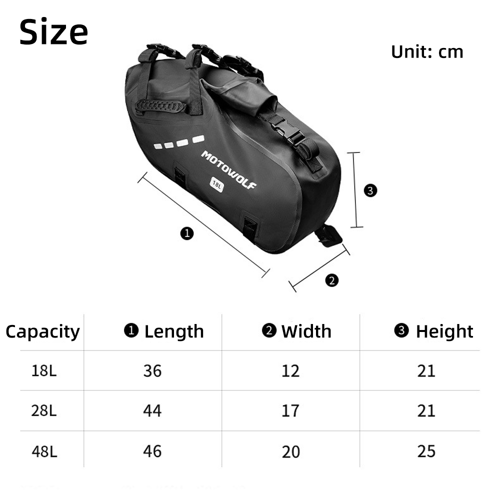 Wodoodporne sakwy motocyklowe  – Motorcycle Gear Backpack recenzja i cena